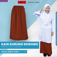 KAIN KURUNG KOSHIBO COKLAT SUSUN TEPI / Primary School / Secondary School Uniform (Size: 26 - 38, S 