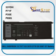 Dell 33YDH P71F P35E P89G for INSPIRON 15 7577 G3 3579 3779 G5 5587 G7 Battery