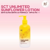 SCT Unlimited Sunflower Whitening Lotion 250ml Ultra White 10 Formula with SPF 40+ PA+++ Non Greasy