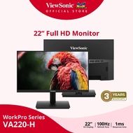 Viewsonic 22" VA220-H 1ms / VA22E2-H 5ms FHD 1080p Monitor SuperClear VA Panel 100Hz LCD Monitor Eye