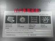 台中筆電維修 :宏碁 ACER V5-591G 筆電無反應, 不開機 ,不過電 ,潑到液體 顯卡花屏, 主機板維修