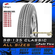 TAYAR DELI SWALLOW SB135 TUBE-TYPE CLASSIC TYRE 3.50,350,4.00,400,4.50,450,5.00,500-16,17,18,19 (BUN