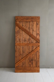 鄉村工業風穀倉門片(單面箭頭)_美杉斜線門/拉門/櫥櫃門/房間門