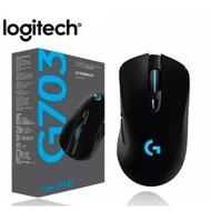 Logitech G703 Mouse Light Speed Wireless Gaming Mouse With Hero 16K Sensor Mice powerplay compatible