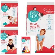 【Ready Stock】Tesco Fred &amp; Flo Disposable Diaper Pants Size M 66, L 52,  XL 46,  XXL 40