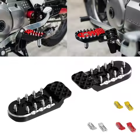 Motorcycle CNC Aluminum Spiked Front Footrest Off-Road Foot Pegs For Honda CT125 Trail 125 Hunter Cu