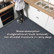 【Multi-Scenario】 Anti Slip Floor Mat Kitchen Door Entrance Carpet Oil Proof Tatami Rug Mats Carpet D
