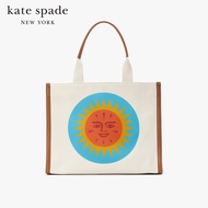 KATE SPADE NEW YORK X ALEXANDER GIRARD CANVAS LARGE TOTE  KB935 กระเป๋าถือ