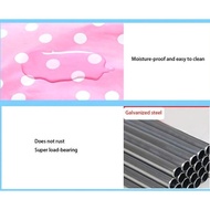 (3 Sides) Multipurpose Bookshelf 3 Sides 9 Spaces Portable Shelf