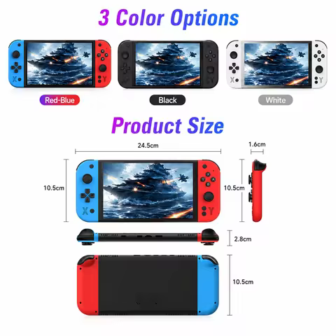 Lightweight G90 Retro Game Handheld 7in 1024*600 Screen Built-In Multi-System 2D&3D Games HDMI TV Ou