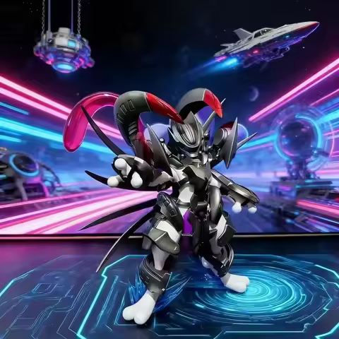 14cm Anime Pokemon Dragon Nest Armored Mewtwo Gk Action Figures Desktop Ornament Collectible Model S