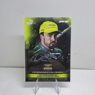 F1 Topps Lights Out Fernando Alonso Aston Martin Card