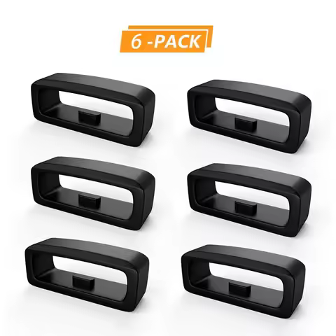 6PCS Silicone Rubber Clasp Ring Loop Fastener for Garmin Fenix 5 Fenix 5X Plus Instinct Forerunner 9
