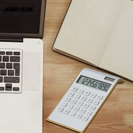 ARRIVEOK Calculator, Plastic Black/Red/Blue/White  Calculator, Durable 114x190x37mm Office Calculato