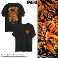 Naruto Kaos Anime Naruto Uzumaki Naruto Baryon Mode Kyubi Kurama Street Culture T-Shirt MT17/kaos Distro