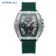 Ready Stock Fast Shipping CRRJU/Kajun 2317 Medium Waterproof Tape Wrist Watch Calendar Multifunction