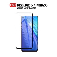 CASE888 Tempered Glass 5D 6D 9D 21D Realme 6 Full Coverage Ultra HD - BLACK