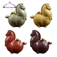 [Amleso2] Purple Clay Tea Horse Figurine, Pretty Little Horse Figurine, Miniature Horse Figurine for