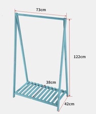 多功能花架置物架（鞦韆架復古藍 長73CM，寬42CM，高122CM)