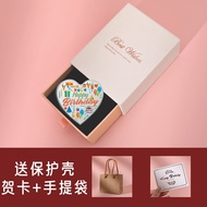 [DIY Lettering] Happy Birthday Heart-Shaped Birthday Commemorative Coin Lucky Chapter for Girls Mean