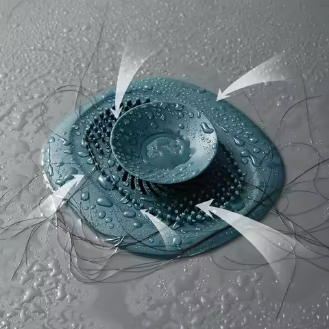 Kitchen Bathroom Sink Plug Shower Filter Drain Cover Filter Deodorant Anti-clogging Sink Plug Drain 