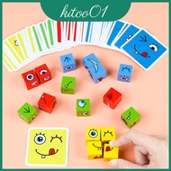 Wooden Puzzle Expression Children Puzzle Toy For Childrens Cognitive Development