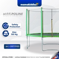 Mamakiddies Large 14FT(427 CM) Jumping Trampoline Kids Adult With Net Enclosure Ladder MaxLoad 150KG