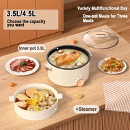 【Dispatch within 24H】 | 3.5L Electric Cooking Pot Multifunction Hotpot Stew Rice Home Kitchen Non-St