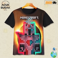 3D MINECRAFT FROST DIAMOND V7 CHILDREN'S GAME T-SHIRTS 3D MINECRAFT