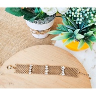 Gold rhinestone bracelet - gsi130116