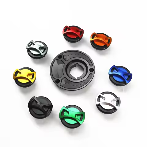 Motorcycle CNC Bow-tie Gas Fuel Tank Cap Cover For Yamaha YZF R6 R1 R25 MT07 09 FZ1 XSR 900 Ducati 7