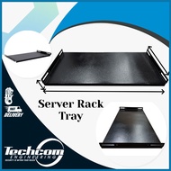 Server Rack Tray Network Cabinet Universal Installation Tray Server Shelf Partition Accessories/Serv