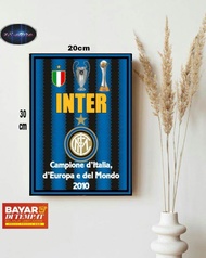 HIASAN DINDING INTER MILAN/POSTER KAYU INTER MILAN/POSTER INTER MILAN/WALLDECOR/PAJANGAN DINDING