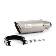 Slip-on Muffler Escape Moto Motorcycle Exhaust Pipe with Free Logo Sticker for Yamaha FZ6 R3 Ninja 4