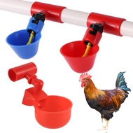 2 Pcs Chicken Water Cup Automatic Drinker for Chickens Thread Filling Waterer Poultry Drinking Bowl 