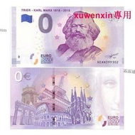 悅享購✨歐盟0元紙幣 德國卡爾克思誕辰200周年紀念鈔 2018年 全新UNC