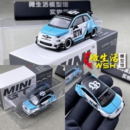 - MINIGT 1: 64 Abarth Abarth 595 IZTK LBWK Alloy Car Model
