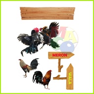 ❀ ¤ Rooster Cake Topper/Manok na Pula Topper