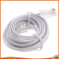 [PrettyiaSG] RJ11 6P4C to 8P4C Modular Phone Internet Extension Cable 3 Meter, RJ11 to Telephone Cab