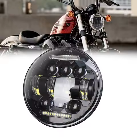 5-3/4" 5.75 inch Motorcycle Moto LED Projector Headlight for Yamaha Bolt Raider Stryker SCR950 Warri
