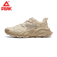 Peak Summer Men's Shoes Breathable Khaki Sneaker Thick Sole Peak Casual Shoes Men's Dad Shoes Mesh S