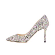 Jimmy Choo Romy 85 Slim Heel High Heels Womens Multicolor