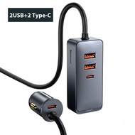 Baseus 120W Car Charger USB Multi Ports Quick Car Charger QC3.0 PD3.0 Ports Fast Charging for iPhone