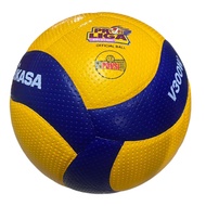 Mikasa Volleyball V 300W - V300W ORIGINAL MIKASA JAPAN 100% LEATHER DOTS PBSI SUNRISE LOGO