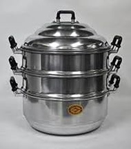 CROCODILE Aluminum Steamer Cookware Crocodile Brand 26Cm. (10.4-Inch)