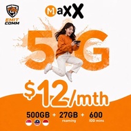 M1 MaXX 500GB Data $12 Mobile Plan For 30 Days With IDD | 7/24h Top Up Instant Recharge All Day