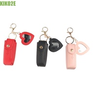 KIKO2E Lipstick Bag, Keychain Portable Lip Gloss Bag, Bag Case For Travel PU Leather Multifunctional