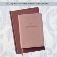 ESV Large Print Compact Bible, Red Letter TruTone, Blush Rose, Blush Pink Bible