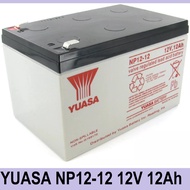 Yuasa E-Bike Battery 12V 12Ah 20hr 12 Volts 12 Ampere NP12-12 EBike UPS Battery