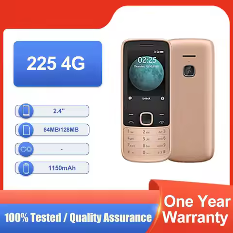 Original Unlocked 225 4G 2020 Dual SIM 128MB ROM 64MB RAM 2.4" Bluetooth 1150mAh Fast Shipping Mobil